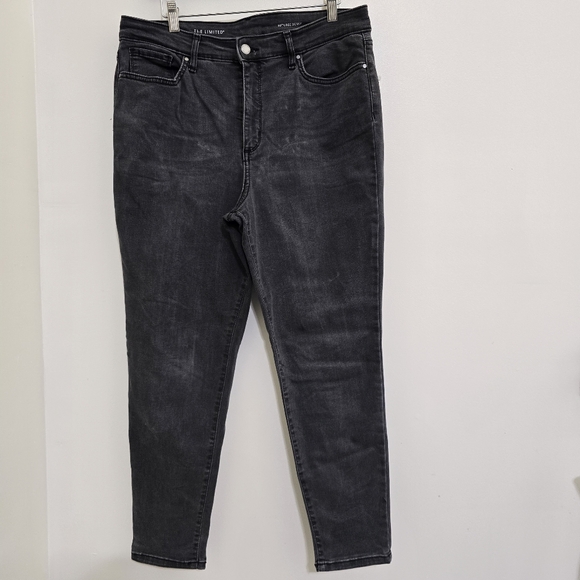 THE LIMITED size 14‎ High Rise Skinny Jeans Stretch Denim Ash Black - Picture 2 of 16